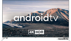 Телевизор QLED Hyundai 75" H-LED75QBU7500 Android TV Frameless черный/серебристый 4K Ultra HD 60Hz D