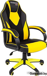 Офисное кресло Chairman   game 17 Россия экопремиум черный/желтый