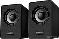 Колонки Sven 135 2.0 черный 6Вт