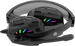 Наушники с микрофоном Оклик HS-L355G черный 1.8м мониторные оголовье (1939807)