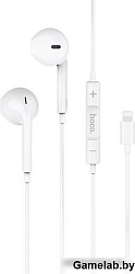 Гарнитура вкладыши Hoco L7 Plus 1.2м белый проводные в ушной раковине