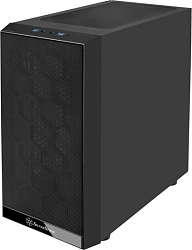 Silverstone SST-PS15B-PRO Precision Mini Tower Micro ATX Computer Case, tempered glass, 2x 120mm ARG