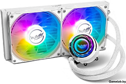 Система водяного охлаждения Valkyrie Jarn 280 ARGB White / 2x140mm ARGB fans, 300W TDP, 32.2dBA / HW