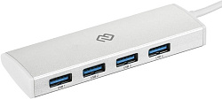 Разветвитель USB-C Digma HUB-4U3.0-UC-G 4порт. серый