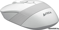 Мышь A4Tech Fstyler FM10S белый/серый оптическая (1600dpi) silent USB (3but)