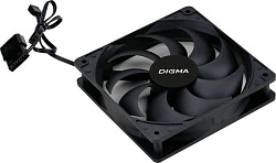 Вентилятор Digma DFAN-120-9 120x120x25mm 3-pin 4-pin (Molex)23dB 120gr Ret