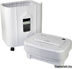 Шредер Heleos АП23-4 черный с автоподачей (секр.P-4) перекрестный 145лист. 23лтр. скрепки скобы пл.к