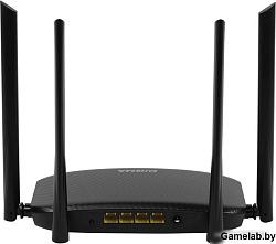 Роутер беспроводной Digma DWR-AC1201 AC1200 10/100BASE-TX черный (упак.:1шт)