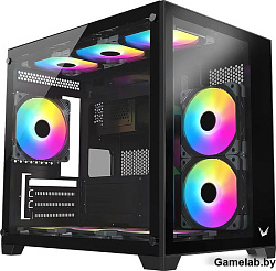 Корпус Formula Crystal Z5 черный без БП mATX 1x120mm 2xUSB2.0 1xUSB3.0 audio bott PSU