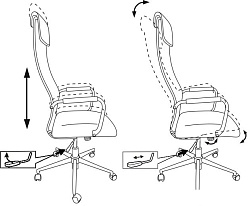 Кресло руководителя Бюрократ KB-9N/BLACK черный TW-01 TW-11 сетка/ткань кресто