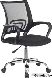 Кресло Бюрократ CH-695NLTSL черный TW-01 TW-11 сетка/ткань крестов. металл хром
