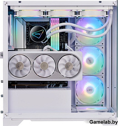 XPG Корпус XPG INVADER X WHITE (INVADERXMT-WHCWW) Mid-Tower Gaming ATX PC Case with Panoramic View, 
