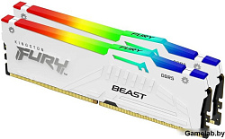 Память DDR5 2x32GB 5200MHz Kingston KF552C40BWAK2-64 Fury Beast RGB RTL Gaming PC5-41600 CL40 DIMM 2