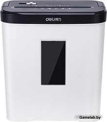 Шредер Deli E9939 белый (секр.P-4)/фрагменты/5лист./12лтр./скобы