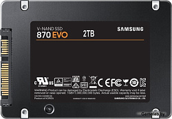 SSD 2.5" 2Tb (2000GB) Samsung SATA III 870 EVO (R560/W530MB/s) (MZ-77E2T0BW аналог MZ-76E2T0BW)