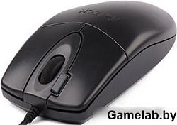 Мышь A4 OP-620D черный оптическая (1000dpi) USB (4but)