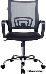 Кресло Бюрократ CH-695NSL темно-серый TW-04 сиденье черный TW-11 крестовина металл хром