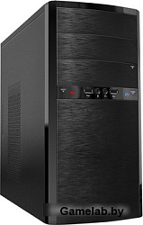 MidiTower Powerman ES722 Black PM-400ATX 2*USB 2.0,HD,Audio mATX