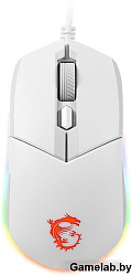 Мышь MSI Clutch GM11 белый оптическая (5000dpi) USB (6but)
