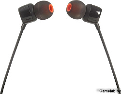 Гарнитура вкладыши JBL T110 BLK 1.2м черный проводные (в ушной раковине)