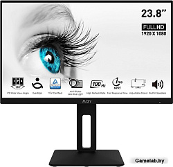 Монитор MSI 23.8" Pro MP242AP черный IPS LED 1ms 16:9 HDMI M/M 250cd 178гр/178гр 1920x1080 1000Hz VG