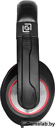 Наушники с микрофоном Oklick HS-L390G черный/красный 1.8м мониторы оголовье (JD-728S)