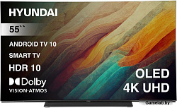 Телевизор OLED Hyundai 55" H-LED55OBU7700 Android TV Frameless черный/черный 4K Ultra HD 120Hz DVB-T