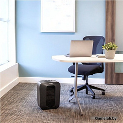 Шредер Fellowes PowerShred LX50 черный (секр.P-4)/перекрестный/9лист./17лтр./скрепки/скобы/пл.карты