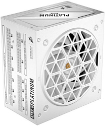Блок питания 1STPLAYER NGDP Platinum 1000W White / ATX3.0, APFC, 80 PLUS Platinum, SR + LLC + DC-DC,