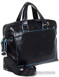 Деловая сумка Piquadro Blue Square CA3335B2/N с отделением для ноутбука черный натур.кожа