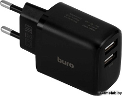 Сетевое зар./устр. Buro BUWH1 15.5W 3.1A 2xUSB универсальное черный (BUWH15S200BK)