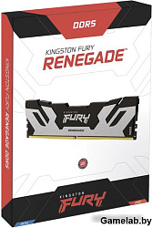 DDR 5 DIMM 32Gb PC57600, 7200Mhz, Kingston FURY Renegade Silver XMP CL38 (Kit of 2) (KF572C38RSK2-32