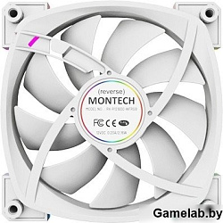 Вентилятор для корпуса Montech RX120 Reverse ARGB 120х120x25 белый 4-pin 27дБ (RX120 PWM WHITE) Ret