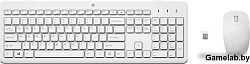 Keyboard and Mouse HP 230 Wireless Combo RUSS (White) cons