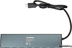 Разветвитель USB-C Digma HUB-7U3.0-UC-G 7порт. серый