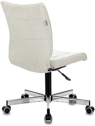 Кресло Бюрократ CH-330M молочный Velvet 20 крестовина металл хром