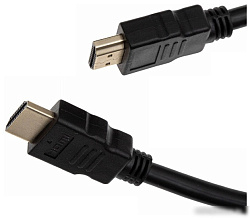 Кабель аудио-видео Cactus CS-HDMI.1.4-1 HDMI (m)/HDMI (m) 1м. Позолоченные контакты черный