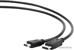 Кабель DisplayPort-HDMI Cablexpert CC-DP-HDMI-7.5M, 20M/19M, 7.5м, черный, экран, пакет