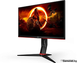 Монитор AOC 23.8" Value Line Q24G2A черный/красный IPS LED 1ms 16:9 HDMI M/M матовая HAS Piv 350cd 1