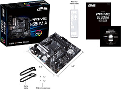 ASUS PRIME B550M-A AM4 microATX 4xDDR4 PCIEx16 2xPCIEx1 2xM.2 VGA DVI HDMI GLAN RTL {10}