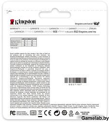 Флеш Диск Kingston 128Gb DataTraveler Kyson DTKN/128GB USB3.1 серебристый/черный