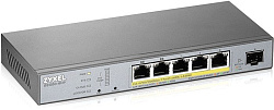 Коммутатор Zyxel GS1350-6HP-EU0101F 6G 1SFP 4PoE+ 60W управляемый