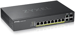 Коммутатор Zyxel NebulaFlex Pro GS2220-10HP-EU0101F 10G 8PoE+ 180W управляемый