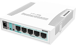 Сетевое оборудование MikroTik RB260GS RouterBOARD 260GS 5-port Gigabit smart switch with SFP cage, S