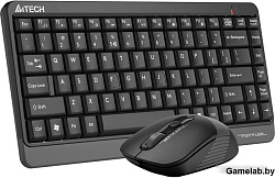 Клавиатура + мышь A4Tech Fstyler FG1110 клав:черный/серый мышь:черный/серый USB беспроводная Multime