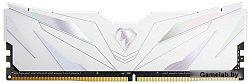 Модуль памяти DDR4 Netac Shadow II 16GB 3200MHz CL16 1.35V / NTSWD4P32SP-16W / White / with radiator