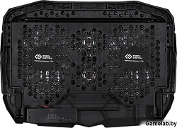 Подставка для ноутбука Digma D-NCP170-4 17"390x280x28мм 2xUSB 4x 70/125ммFAN 750г черный