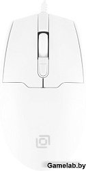 Мышь Оклик 147M белый оптическая (2000dpi) USB (4but)