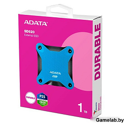 Внешний тверд. накопитель ADATA SD620 1Тб USB 3.2 3D NAND TLC Скорость записи 460 Мб/сек. Скорость ч