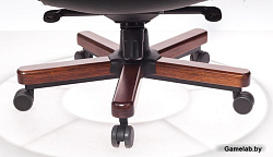 Кресло руководителя Бюрократ T-9923WALNUT черный кожа крестовина металл/дерево